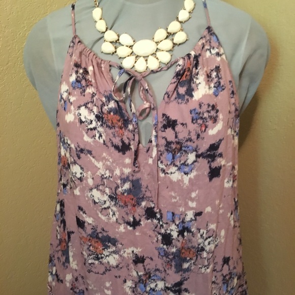 Lush Pink Abstract Floral Dress - Picture 2 of 8